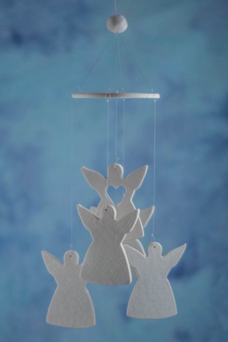 angel wind chime favor