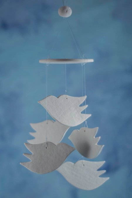 dove windchime wedding favors