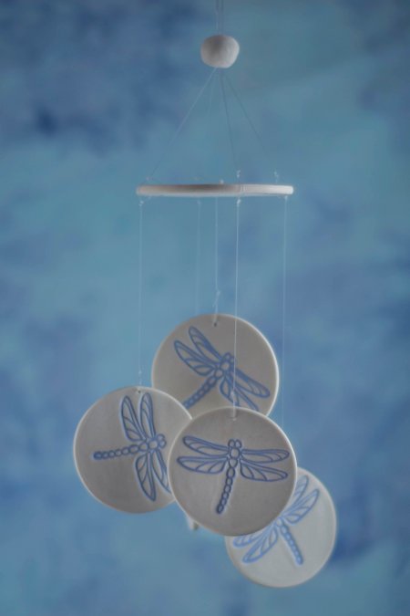 dragonfly windchime wedding favors