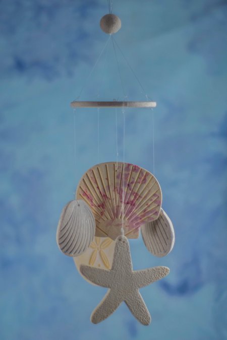 seashell wind chime favor